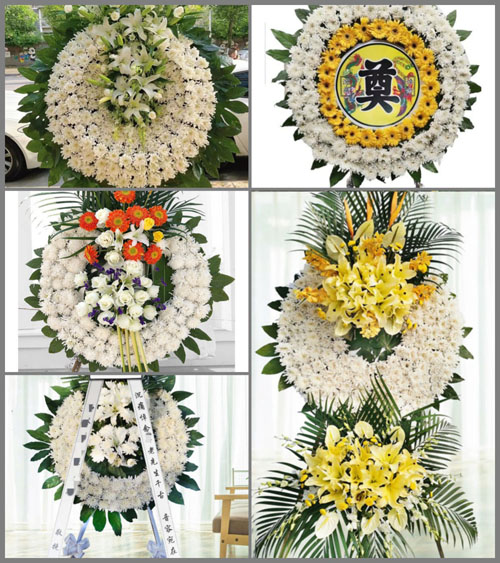 河南南阳卧龙区陆营镇陆营村花圈速递